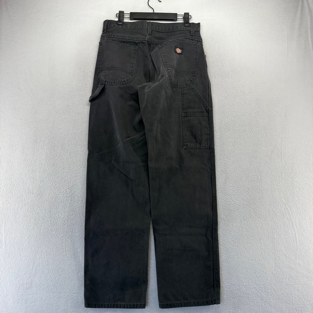 Dickies Carpenter Pants Mens 30x32 Black Workwear Duck Canvas Straight Vintage